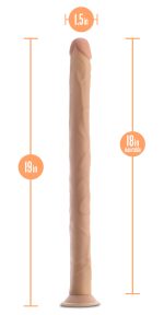 Dr. Skin - 19 Inch Dildo - Beige - Image 5