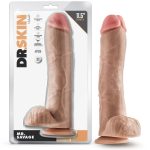 Dr. Skin - Mr. Savage - 11.5 Inch Dildo With Balls - Beige