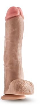 Dr. Skin - Mr. Savage - 11.5 Inch Dildo With Balls - Beige - Image 4