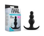 Anal Adventures Platinum - Beaded Plug - Black - Image 4