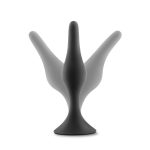 Anal Adventures Platinum - Silicone Beginner Plug - Small - Black - Image 5