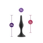 Anal Adventures Platinum - Silicone Beginner Plug - Small - Black - Image 4