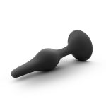 Anal Adventures Platinum - Silicone Beginner Plug - Small - Black - Image 3