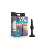 Anal Adventures Platinum - Silicone Beginner Plug - Medium - Black - Image 2
