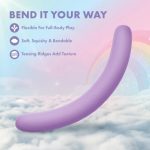Play With Me Silicone Double Ended Vibrator - Purple - Image 4