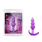 B Yours - Triple Bead Anal Plug - Purple - Image 4