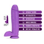 Neo Elite - 10 Inch Silicone Dual Density Cock with Balls - Neon Purple - Image 2