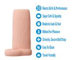 Performance 3.5 Inch Enhancement Sleeve - Beige - Image 4