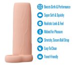 Performance 4.25 Inch Enhancement Sleeve - Beige - Image 3