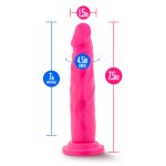 Neo - 7.5 Inch Dual Density Cock - Neon Pink - Image 7