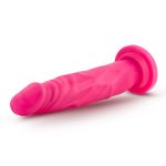 Neo - 7.5 Inch Dual Density Cock - Neon Pink - Image 2