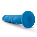 Neo - 7 .5 Inch Dual Density Cock - Neon Blue - Image 2