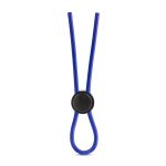 Stay Hard - Silicone Loop Cock Ring - Blue - Image 2