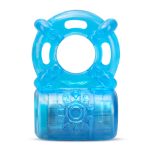 Stay Hard - Rechargeable 5 Function Cock Ring - Blue - Image 2
