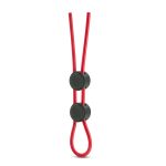 Stay Hard - Silicone Double Loop Cock Ring - Red - Image 4