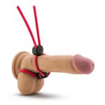 Stay Hard - Silicone Double Loop Cock Ring - Red - Image 3