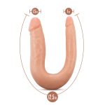 Dr. Skin Silicone - Dr. Double - 12 Inch Double Dong - Vanilla - Image 5