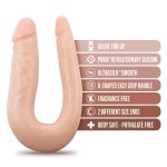 Dr. Skin Silicone - Dr. Double - 12 Inch Double Dong - Vanilla - Image 3