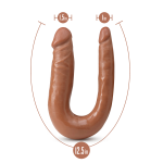 Dr. Skin Mini Double Dong - Mocha - Image 4