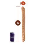 Dr. Skin - 18 Inch Double Dildo - Mocha - Image 2