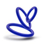 Performance - Vs4 Pure Premium Silicone Cockring Set - Indigo - Image 4