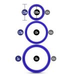 Performance - Vs4 Pure Premium Silicone Cockring Set - Indigo - Image 2