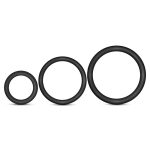 Performance - Vs4 Pure Premium Silicone Cockring Set - Black - Image 4