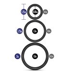 Performance - Vs4 Pure Premium Silicone Cockring Set - Black - Image 5