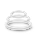 Performance - Vs4 Pure Premium Silicone Cockring Set - White - Image 3