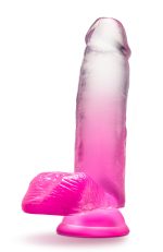 B Yours - Sugar Magnolia - 7 Inch Dildo - Fuchsia - Image 3