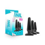 Anal Adventures - Basic Plug Kit - Black - Image 6