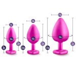 Luxe - Bling Plugs Training Kit - Pink with White Gems - Image 2