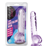 Naturally Yours - 8 Inch Crystalline Dildo - Amethyst