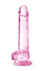 Naturally Yours - 7 Inch Crystalline Dildo - Rose - Image 2
