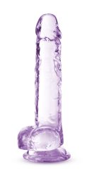 Naturally Yours - 7 Inch Crystalline Dildo - Amethhyst - Image 6