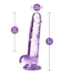 Naturally Yours - 7 Inch Crystalline Dildo - Amethhyst - Image 4