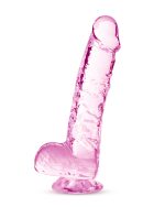 Naturally Yours - 6 Inch Crystalline Dildo - Rose - Image 4