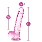 Naturally Yours - 6 Inch Crystalline Dildo - Rose - Image 5