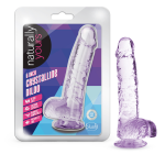 Naturally Yours - 6 Inch Crystalline Dildo - Amethyst