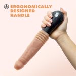 Dr. Skin Silicone - Dr. Knight - Thrusting Gyrating Vibrating Dildo - Beige - Image 3