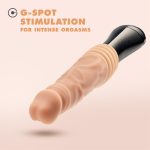 Dr. Skin Silicone - Dr. Knight - Thrusting Gyrating Vibrating Dildo - Beige - Image 7