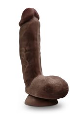 Dr. Skin Glide - 8.5 Inch Self Lubricating Dildo Lubricating Dildo With Balls - Chocolate - Image 6