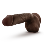 Dr. Skin Glide - 8.5 Inch Self Lubricating Dildo Lubricating Dildo With Balls - Chocolate - Image 5