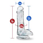 Naturally Yours - 6 Inch Glitter Cock - Sparkling Clear - Image 7