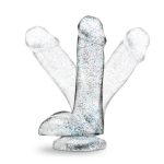 Naturally Yours - 6 Inch Glitter Cock - Sparkling Clear - Image 2