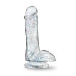 Naturally Yours - 6 Inch Glitter Cock - Sparkling Clear - Image 5