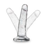 Naturally Yours - 5.5 Inch Glitter Dong - Sparkling Clear - Image 5