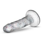 Naturally Yours - 5.5 Inch Glitter Dong - Sparkling Clear - Image 6