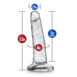 Naturally Yours - 5.5 Inch Glitter Dong - Sparkling Clear - Image 4