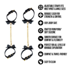 Temptasia Ardor Wrist and Ankle Restraints Black With Bow - Image 3
